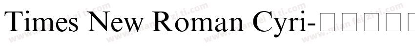 Times New Roman Cyri字体转换